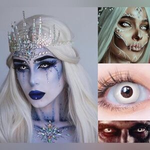 Halloween lenses ice white